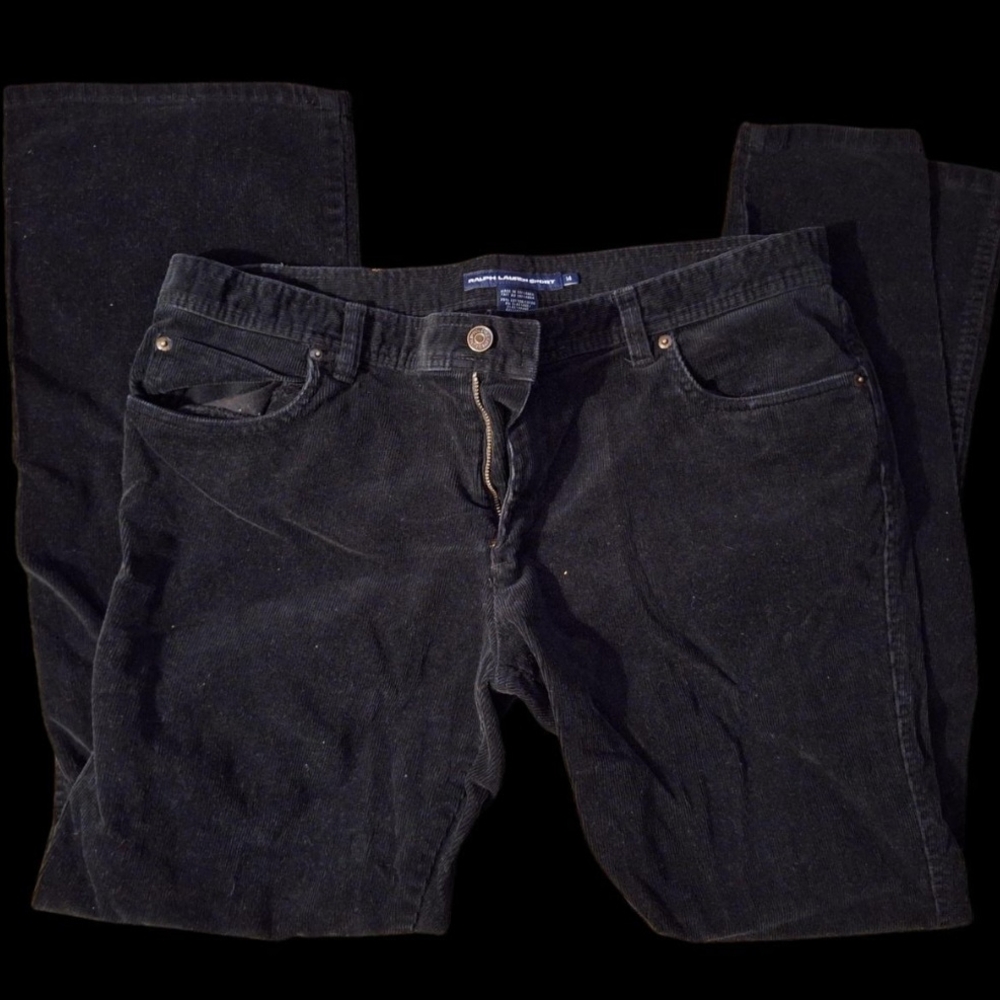 Ralph Lauren Sport Black Corduroy Trousers